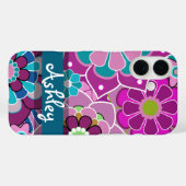 レトロ花柄 Case-Mate iPhoneケース (裏面 (横))