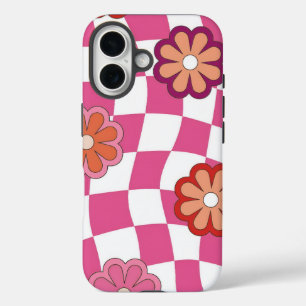 レトロ花柄 iPhone 16ケース