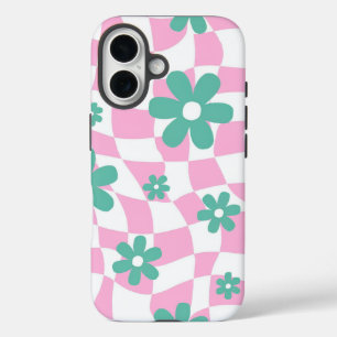 レトロ花柄 iPhone 16ケース