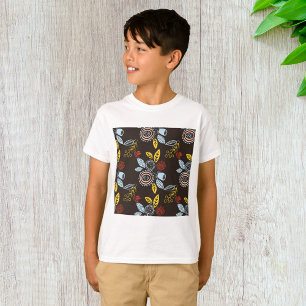 レトロ花柄 Tシャツ