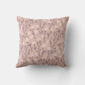 レトロ花柄bohoスタイル。ジャパネス桜 クッション (裏面)