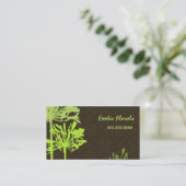 レトロ花模様付きダマスク名刺 名刺 (スタンド正面)