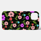 レトロ花模様 Case-Mate iPhoneケース (裏面 (横))