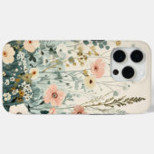 レトロ花水彩壁紙抽象芸術フローラ Case-Mate iPhoneケース (裏面 (横))