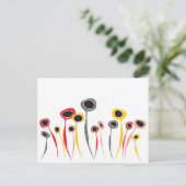 レトロ花葉書 ポストカード (スタンド正面)