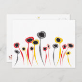 レトロ花葉書 ポストカード (正面/裏面)