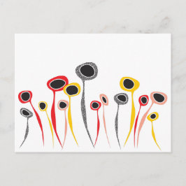 レトロ花葉書 ポストカード