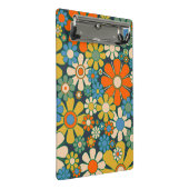 レトロ花60代70代フローラ ミニクリップボード (アングル)