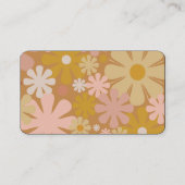 レトロ花60s美学ヴィンテージ 名刺 (裏面)