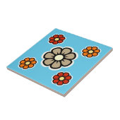 レトロ花 タイル (側面)