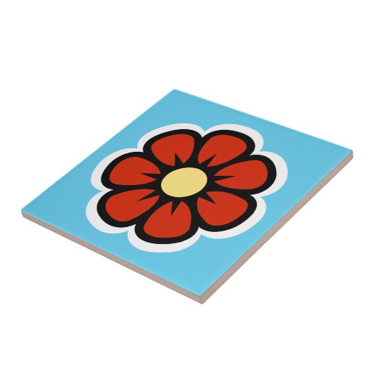 レトロ花 タイル (側面)