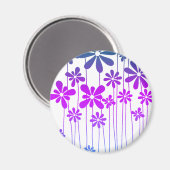 レトロ花 マグネット (正面/裏面)