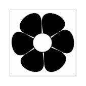 レトロ花 ラバースタンプ (インプリント)