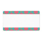 レトロ花 ラベル (正面)