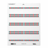 レトロ花 ラベル (フルシート)