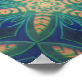 レトロ花#1ポスター ポスター (角)