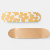 レトロ花#1 #floral #pattern #decor #art スケートボード (横)