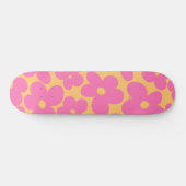レトロ花#6 #floral #pattern #decor #art スケートボード (横)