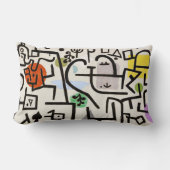 レトロ芸術的心地よい – リッチポートバイポールクレー ランバークッション (正面)