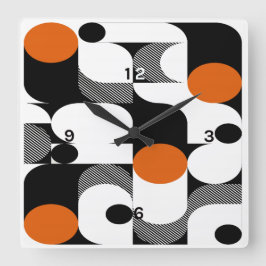 レトロ芸術 スクエア壁時計