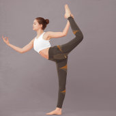 レトロ茶色の円 レギンス