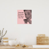 レトロ茶 ポスター (キッチン)