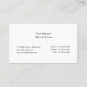 レトロ茶 名刺 (裏面)