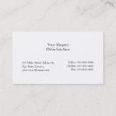 レトロ茶 名刺 (裏面)