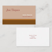 レトロ茶 名刺 (正面/裏面)