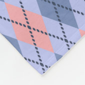 レトロ菱形パターン フリースブランケット (角)