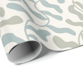 レトロ葉とつる植物 ラッピングペーパー (ロールコーナー)