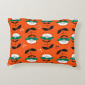 レトロ葉の継ぎ目なし  アクセントクッション (裏面)