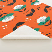 レトロ葉の継ぎ目なし  シェルパブランケット (3/4)