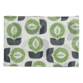 レトロ葉抽象芸術:シームレスなヴィンテージスタイル 枕カバー (裏面)