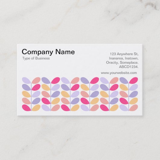 レトロ葉01 名刺 (正面)