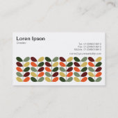 レトロ葉02 名刺 (裏面)