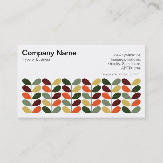 レトロ葉02 名刺 (正面)