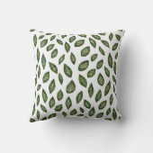 レトロ葉 クッション (裏面)