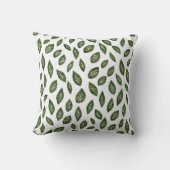 レトロ葉 クッション (正面)