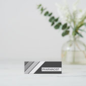 レトロ薬剤師 スキニー名刺 (スタンド正面)