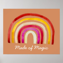 レトロ虹のかわいい水色