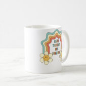 レトロ虹の花が値する日 コーヒーマグカップ (正面右)