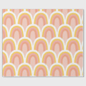 レトロ虹 ラッピングペーパー (フラット)