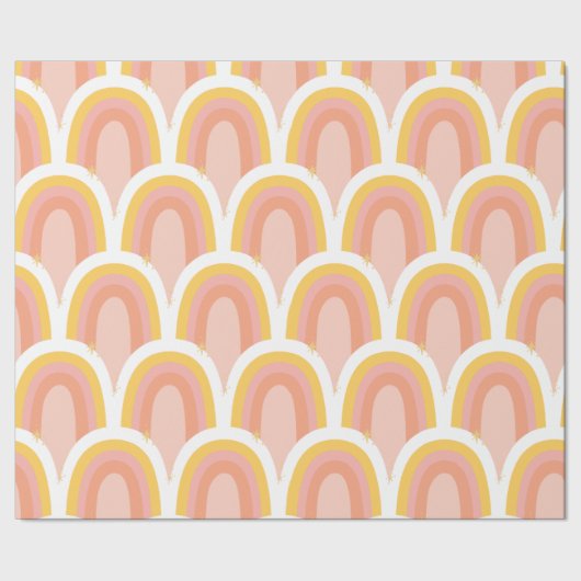 レトロ虹 ラッピングペーパー (シーム)