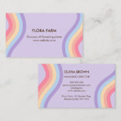 レトロ虹 名刺 (正面/裏面)