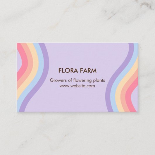 レトロ虹 名刺 (正面)