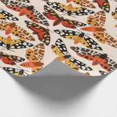 レトロ蛾の包み紙 ラッピングペーパー (角)