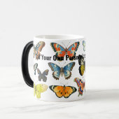 レトロ蝶の虫の愛好家セラミックコーヒーマグ コーヒーマグカップ (正面左)