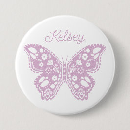 レトロ蝶の誕生日パーティーの好意 缶バッジ