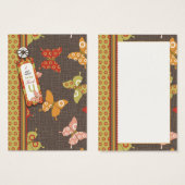 レトロ蝶TYギフトラベル (正面&裏面)